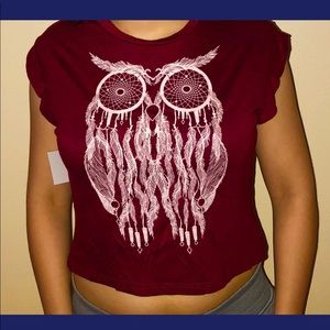 Owl short top